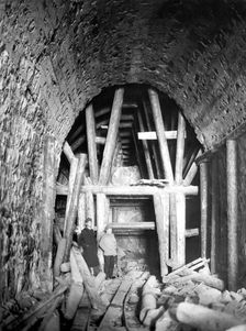 Working on a Tunnel, 1900-1904. Creator: Unknown