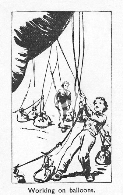 'Working on balloons', 1940. Artist: Unknown.