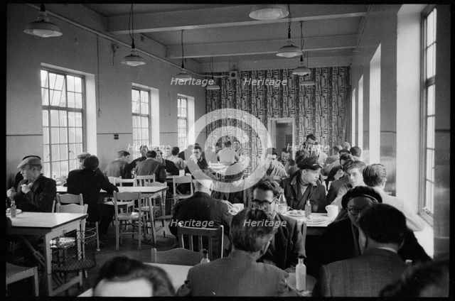 Works canteen, Wear Flint Glass Works, Alfred Street, Millfield, Sunderland, 1961. Creator: Eileen Deste.