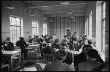 Works canteen, Wear Flint Glass Works, Alfred Street, Millfield, Sunderland, 1961. Creator: Eileen Deste