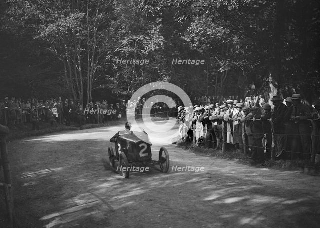 Works Austin 7 of Arthur Waite competing in the MAC Shelsley Walsh Hillclimb, Worcestershire, 1923. Artist: Bill Brunell.