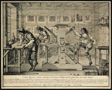 Workshop of an Engraver, 1642. Artist: Bosse, Abraham (1602-1676)