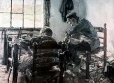 Workshop of the Shoe Maker 1881. Artist: Max Lieberman
