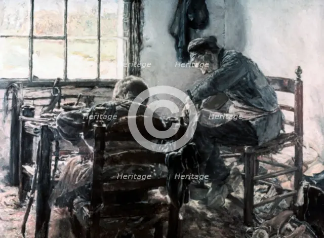 'Workshop of the Shoe Maker', 1881. Artist: Max Lieberman