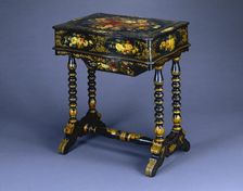 Work Table, c. 1850. Creator: Hart, Ware and Co. (American), attributed to