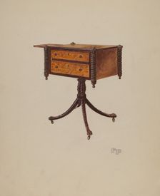 Work Table, c. 1937. Creator: Fred Peterson