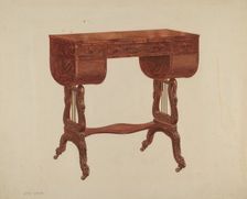 Work Table, c. 1939. Creator: John Dana