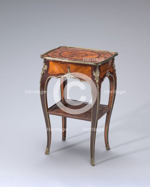 Work and Writing Table (table en chiffonnière), c. 1750/1760. Creator: Bernard van Risenburgh II.
