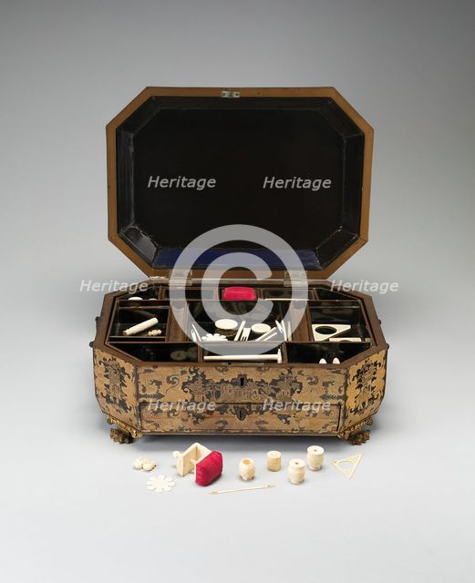 Work Box, China, Early to mid 19th century. Creator: Unknown.