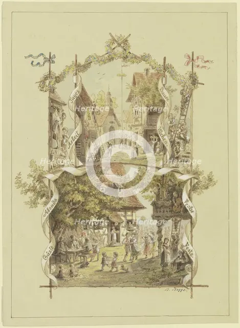 "Work by day, guests by night...", c1880-1900. Creator: Bertha Bagge.