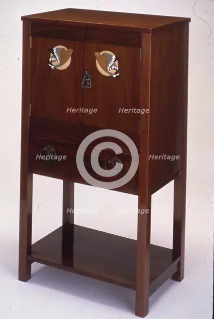 Work Cabinet, Bedford, c. 1900. Creators: Mackay Hugh Baillie Scott, Pyghtle Works, Bedford, England, John P. White.