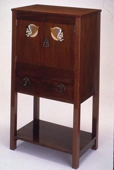 Work Cabinet, Bedford, c. 1900. Creators: Mackay Hugh Baillie Scott, Pyghtle Works, Bedford, England, John P. White