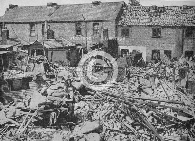 'Work of the bombers and their destruction', 1940, (1940). Artist: Unknown.