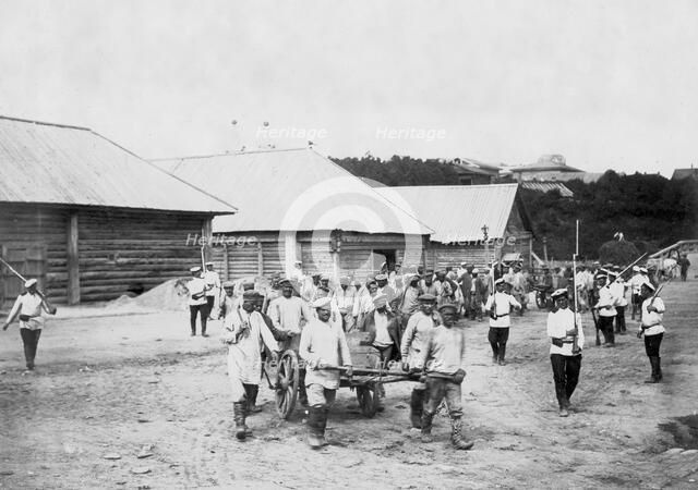 Work of Hard Labor Convicts, 1890. Creator: Ivan Nikolaevich Krasnov.