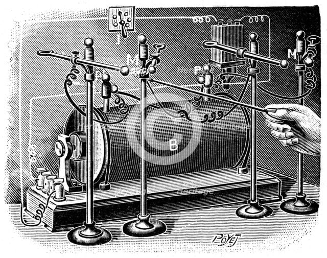 Work of Marie and Pierre Curie, 1904.   Artist: Anon