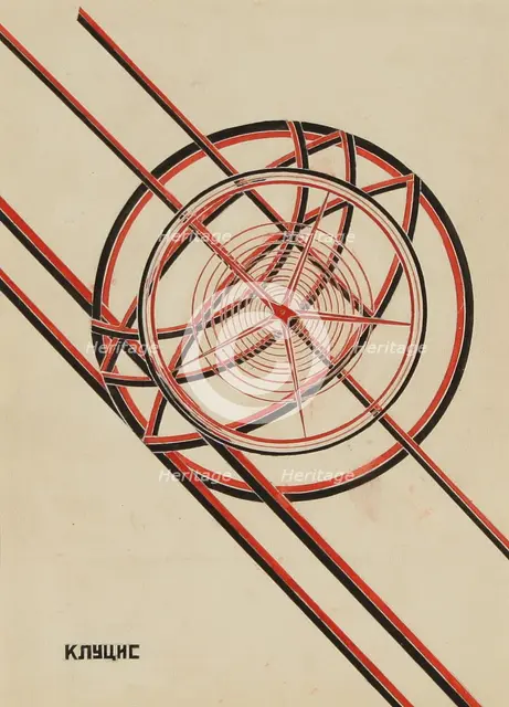 World October. Artist: Klutsis, Gustav (1895-1938)