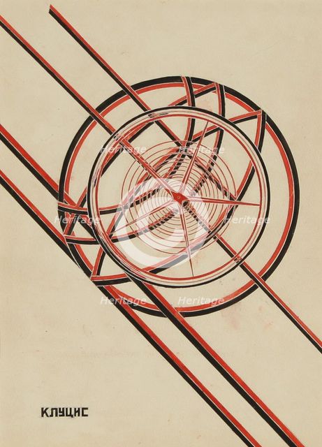 World October. Artist: Klutsis, Gustav (1895-1938)