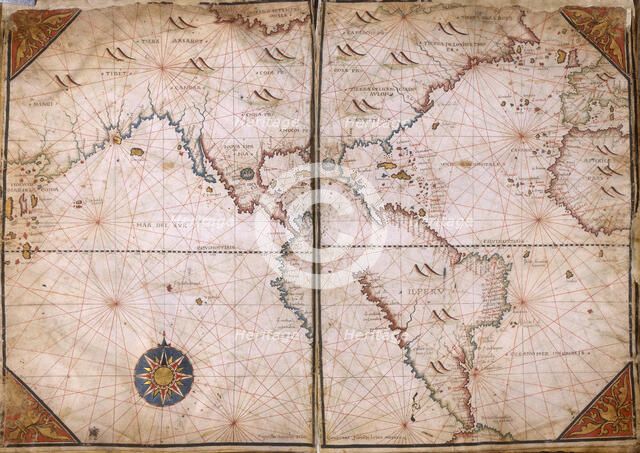 World Map, 1562. Creator: Giorgio Sideri.