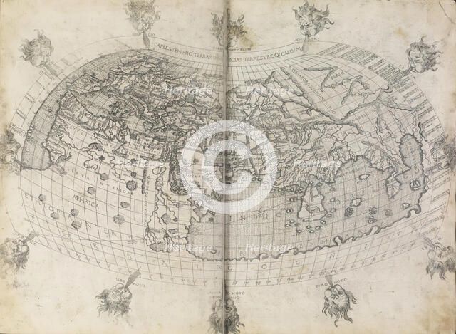 World map, before 1482. Creator: Unknown.