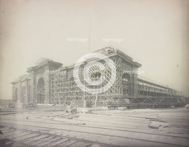 World's Fair, Chicago, 1892: Frame for Mines Building, 1892. Creator: Unknown.