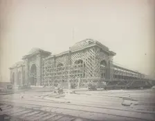 World's Fair, Chicago, 1892: Frame for Mines Building, 1892. Creator: Unknown