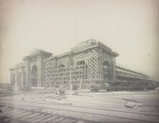World's Fair, Chicago, 1892: Frame for Mines Building, 1892. Creator: Unknown