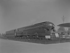 World's Fair, railroad exhibit locomotives, 1939. Creator: Gottscho-Schleisner, Inc