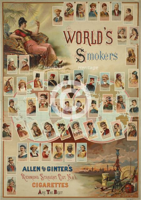 World's smokers, c1895 - 1917. Creator: Unknown.