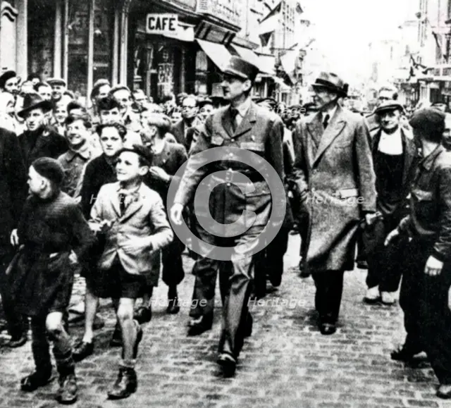 World War 2: Liberation of France, 1944.  Artist: Anon