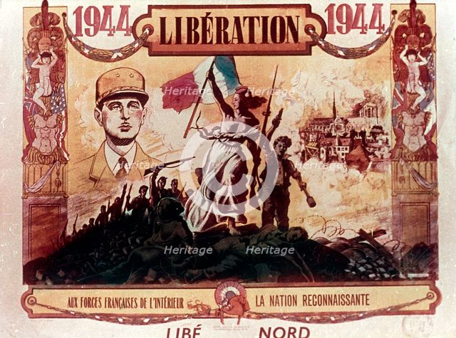 World War 2: Liberation of France, 1944. Artist: Unknown