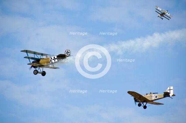 World War I aerial warfare re-enactment, Festival of History, Kelmarsh Hall, Northamptonshire, 2007. Artist: Historic England Staff Photographer.