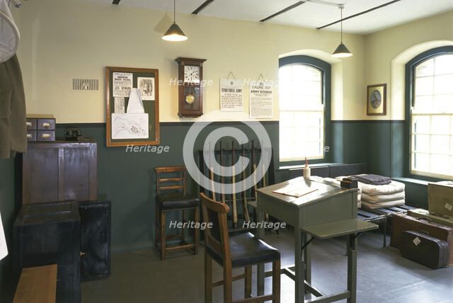 World War I guardrooms at Pendennis Castle, Cornwall, 1997. Artist: N Corrie