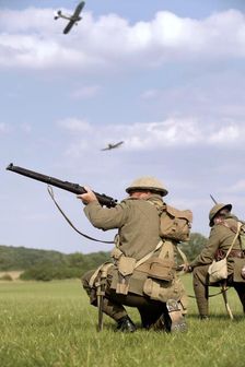World War I re-enactment event, Festival of History, Kelmarsh Hall, Northamptonshire, 2007. Artist: Nick Grigg