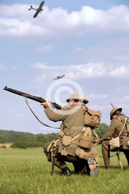 World War I re-enactment event, Festival of History, Kelmarsh Hall, Northamptonshire, 2007. Artist: Nick Grigg.
