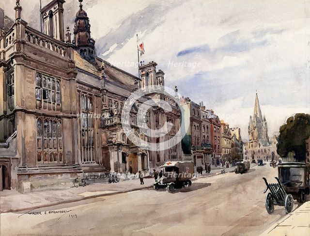 World War I: the Examination Schools, Oxford.. Third Southern General Hospital., 1910s. Creator: Walter Ernest Spradbery.