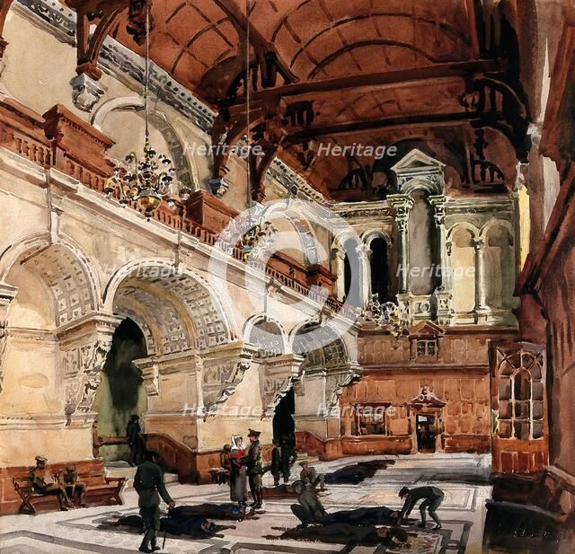 World War I: the Examination Schools, Oxford... Third Southern General Hospital, c1910s. Creator: Walter Ernest Spradbery.