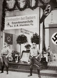 World War I veterans register for the SA, Germany, 1938. Creator: Unknown