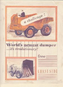World's newest dumper c1950. Creator: Shirley Markham