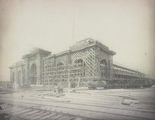 World's Fair, Chicago, 1892: Frame for Mines Building, 1892. Creator: Unknown
