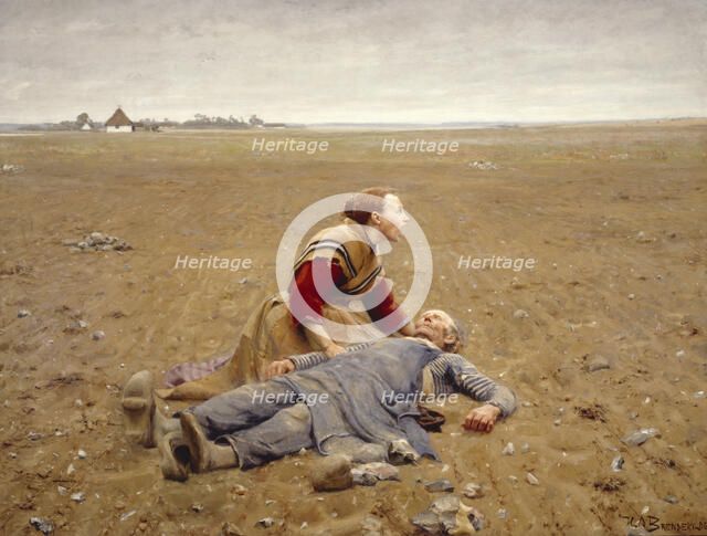 Worn Out or The Martyr, 1889. Creator: Brendekilde, Hans Andersen (1857-1942).