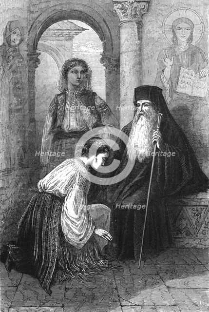 'Worship in Roumania; A Visit to the Danubian Principalities', 1875. Creator: Nelson Boyd.