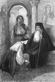 Worship in Roumania; A Visit to the Danubian Principalities 1875. Creator: Nelson Boyd