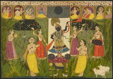 Worship of Shri Nathji, ca. 1700. Creator: Unknown