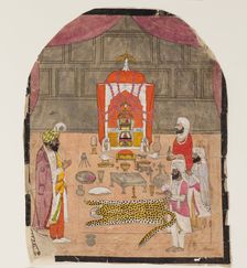 Worshippers at a shrine, 19th century