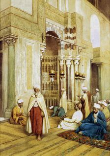Worshippers in a Mosque c1868-1938. Artist: Enrico Tarenghi
