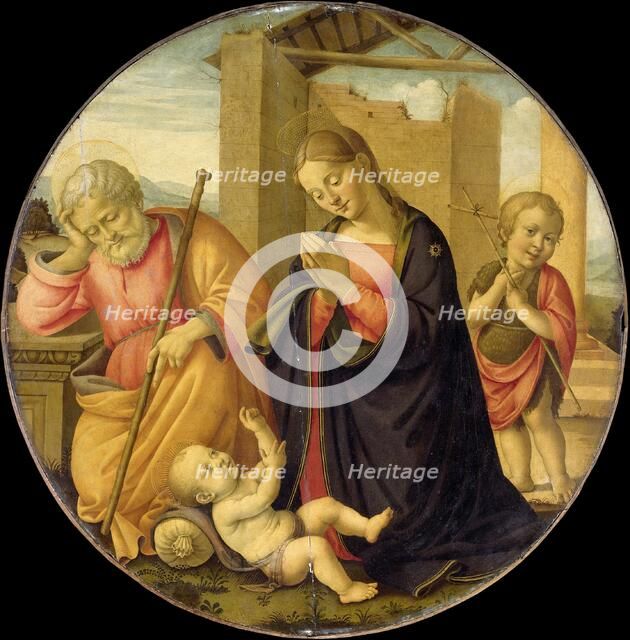 Worshipping the Christ Child, 1480-1515. Creator: Master Allegro.