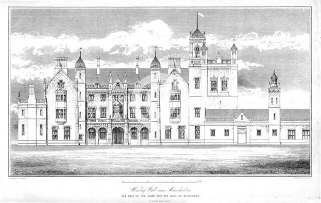 'Worsley Hall near Manchester', c1848. Creator: J Bower.
