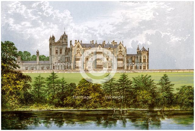 Worsley Hall, Lancashire, home of the Earl of Ellesmere, c1880. Artist: Unknown