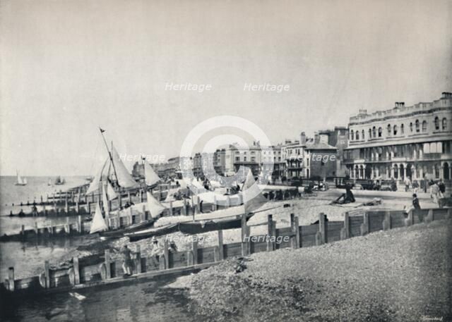 'Worthing - General View of the Front', 1895. Artist: Unknown.