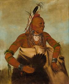Wa-ho-béck-ee, a Handsome Brave, 1834. Creator: George Catlin